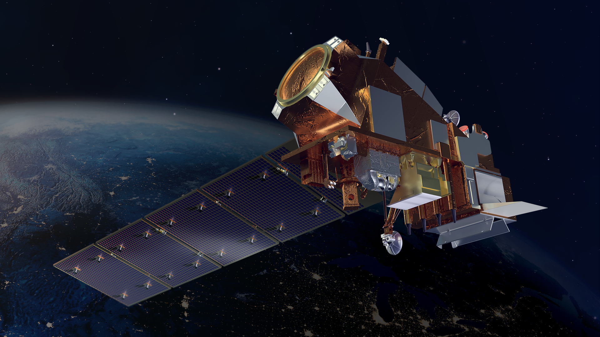 Artist's rendering of NOAA's JPSS-2.