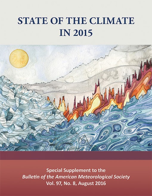 Cover for the State of the Climate in 2015 report