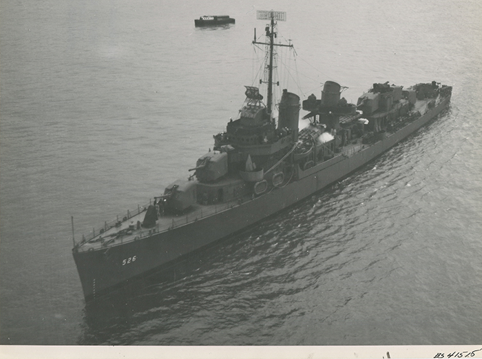 Historical image of USS Abner Read.