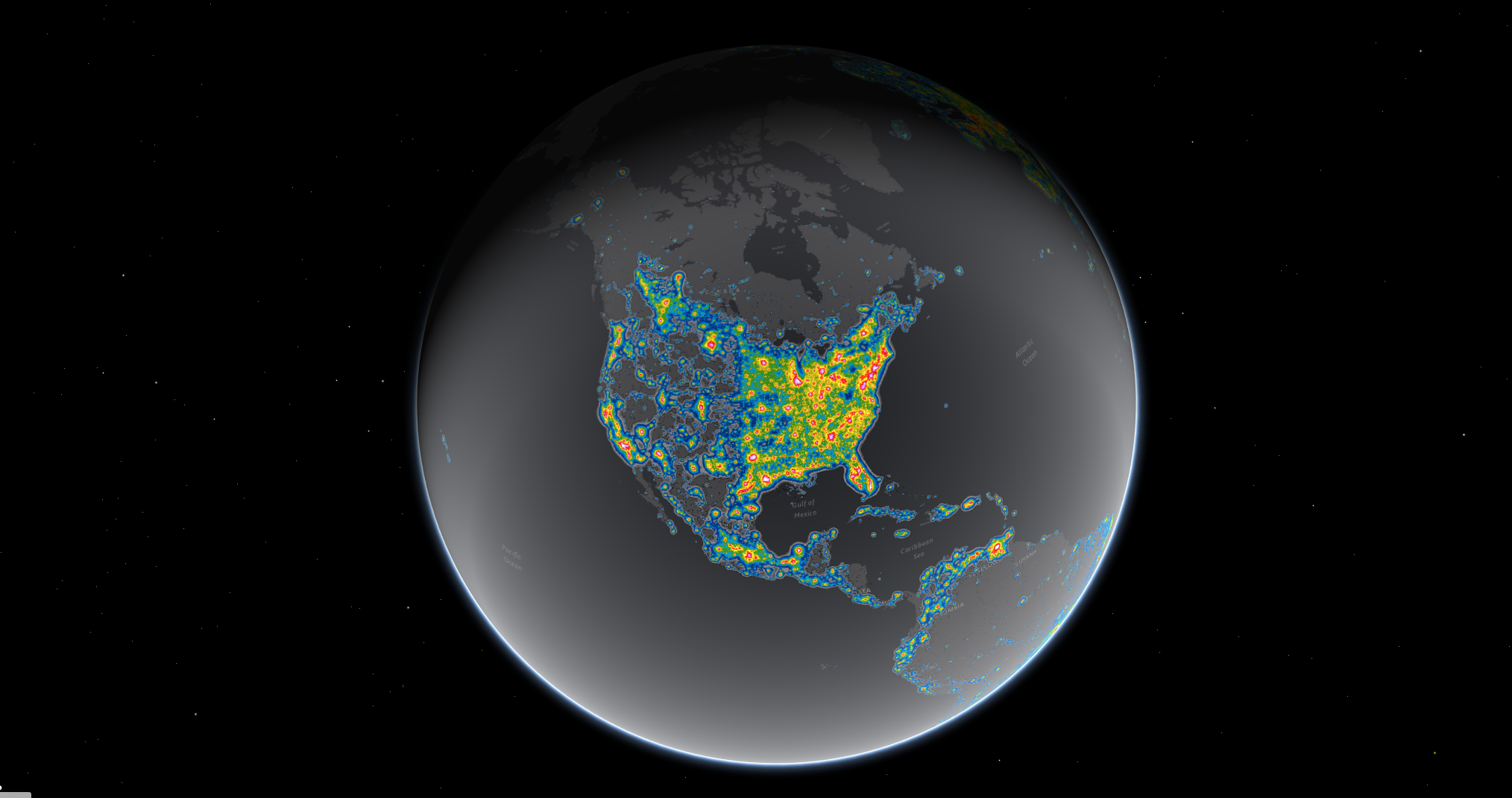 Light pollution now blots out the Milky Way for eight in ten Americans. Bright areas in this map show where the sky glow from artificial lighting obscures the stars and constellations. View the atlas online: https://cires.colorado.edu/artificial-sky.