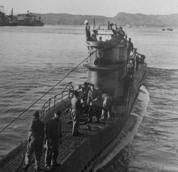 The German World War II submarine U-576.