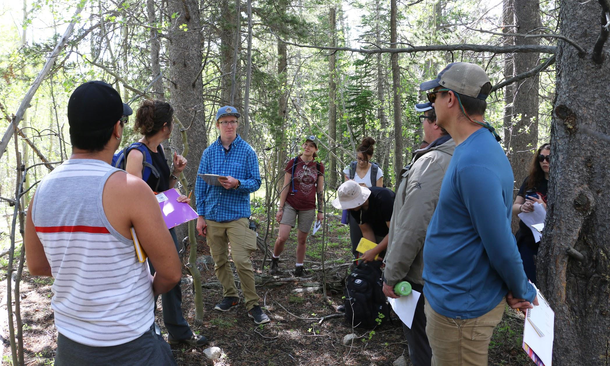 As part of the Research Experience for Community College Students program, participants learn from NOAA and Colorado University-Boulder mentors as they make field observations and think about possible research questions at CU Boulder’s Mountain Research Station. The program gives community college students an authentic research experience that allows them to explore environmental or geosciences and gain the confidence to transition to a four-year program in the STEM disciplines.
