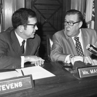 Sens. Ted Stevens and Warren Magnuson
Authored landmark fisheries legislation 