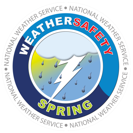 National Weather Service Spring Safety Campaign 2024 logo.