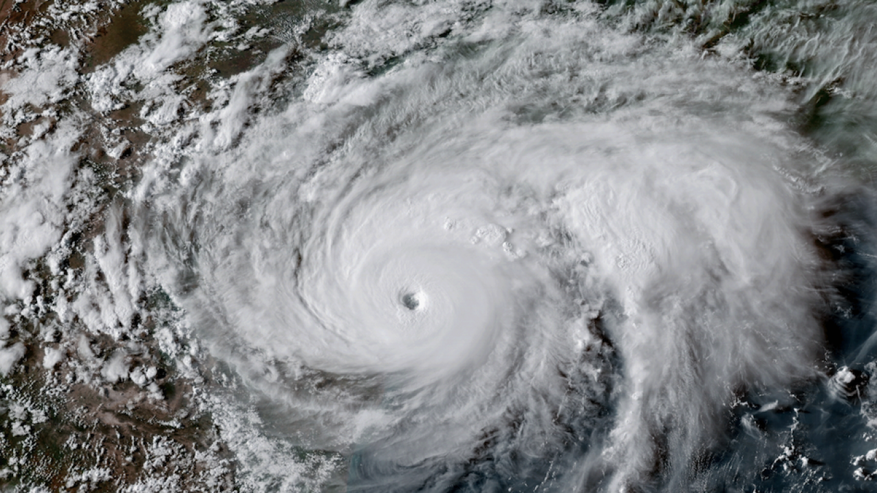 Hurricane Harvey reaches peak intensity on August 25, 2017.