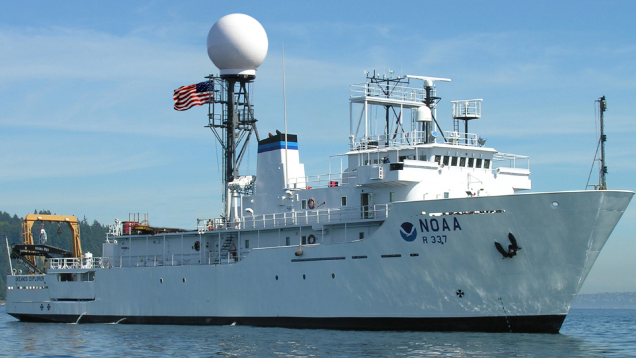 The NOAA Ship Okeanos Explorer is the only federally funded US ship assigned to systematically explore our largely unknown ocean for the purpose of discovery and the advancement of knowledge.