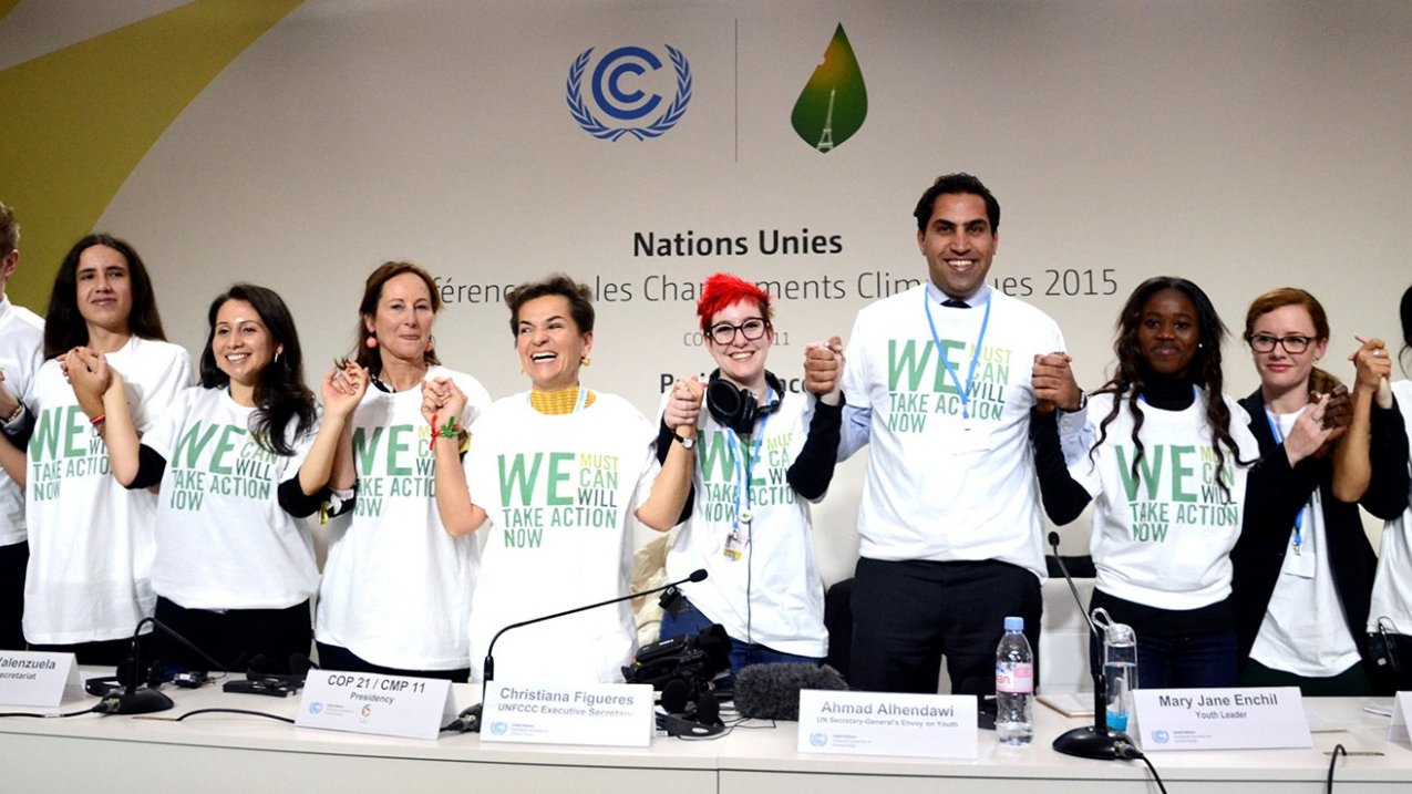 Youth join forces to support climate action.