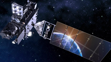 Artist's rendering of NOAA's GOES-T, which will provide coverage of the western U.S., Alaska, Hawaii, the eastern and central Pacific Ocean to New Zealand.