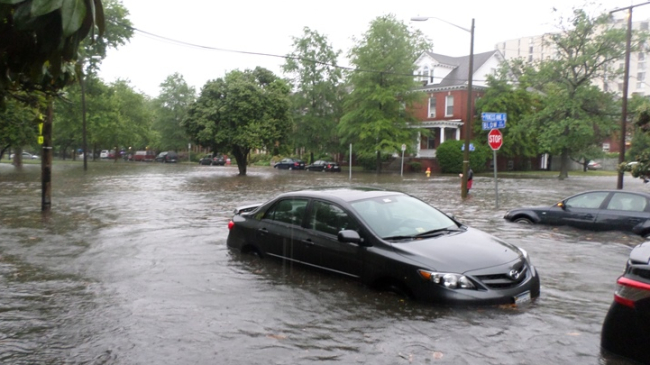 Flooding in Norfolk, Virginia, on May 16, 2014. 