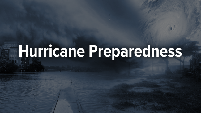Hurricane preparedness image.
