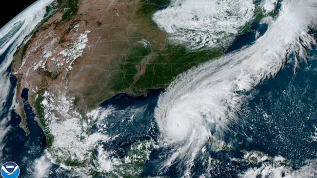Hurricane Ian as seen from NOAA’s GOES-East satellite on Sept. 27, 2022 at 4:26 p.m. (EDT) in the Gulf of Mexico. 