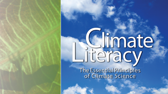 NOAA Climate Literacy Guide cover.