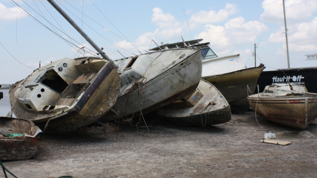 Vessels removed from the Dog River in Alabama.