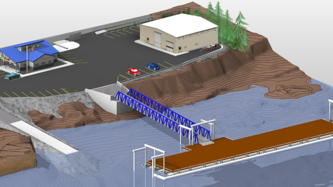 An artist rendering of NOAA’s remodeled Ketchikan Port Facility.
