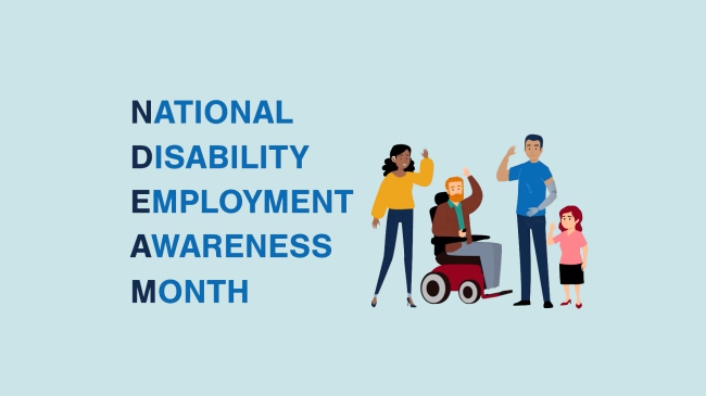 Still image from Department of Labor video: "National Disability Awareness Month: Advancing Access and Equity."