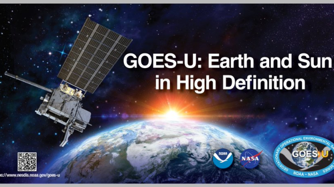 GOES-U satellite rendering.
