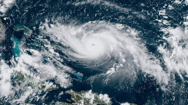 NOAA's GOES-East image of Hurricane Dorian on Aug. 30, 2019