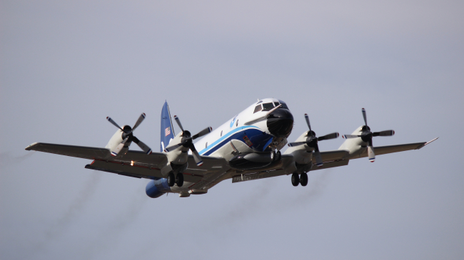 NOAA operates two WP-3D turboprop aircraft in its Hurricane Hunter fleet. 