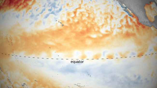 May 2018 sea surface temperature departure from the 1981-2010 average.