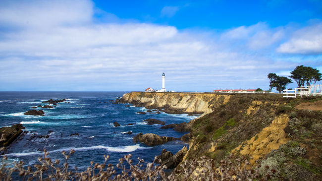 The Point Arena lighthouse watches over the northern part of Greater Farallones National Marine Sanctuary. Greater Farallones expanded in 2015 to encompass more than 3,000 square miles off the coast of California, including the rich upwelling zone that originates off of Point Arena and flows south. 