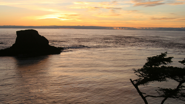Sunset at Cape Flattery, Washington - the most northwestern point in the contiguous United States.
