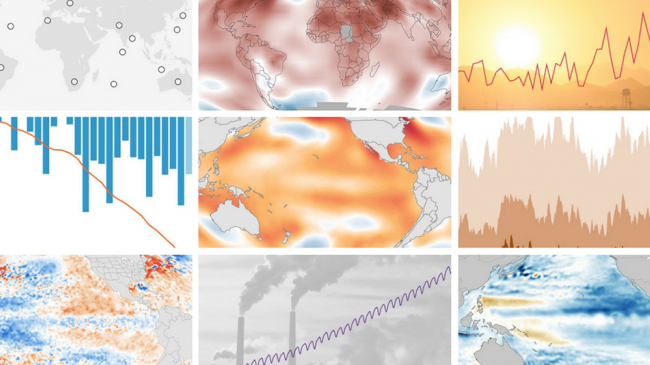 A grid of climate highlights.