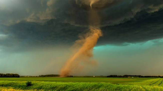A tornado outbreak with at least 19 distinct tornadoes struck eastern North Dakota Saturday afternoon into the evening on June 27, 2015. NOAA's National Weather Service in Grand Forks issued 21 Tornado warnings and 2 severe thunderstorm warnings during the afternoon and evening. Luckily, most tornadoes occurred over open country with no known structural damage.