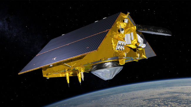 Artist rendering of the Sentinel-6 Michael Freilich satellite