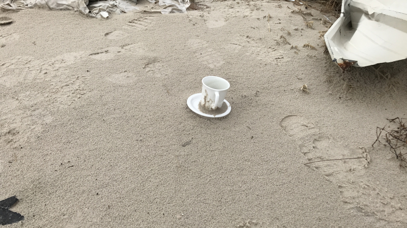 Storm surge is responsible for more deaths than any other danger associated with tropical cyclones. Unfortunately, many people living in harm’s way focus on the wind threats. But thanks to the introduction of accurate storm surge watches, warnings, and maps, lives can be saved.   

This cup and saucer somehow stayed intact as it washed out of a building on Mexico Beach, Florida, during Hurricane Michael. Nov. 2, 2018