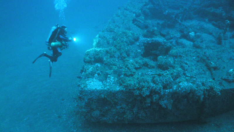 The wreck of the Civil War ironclad USS Monitor is protected by NOAA's Monitor National Marine Sanctuary.