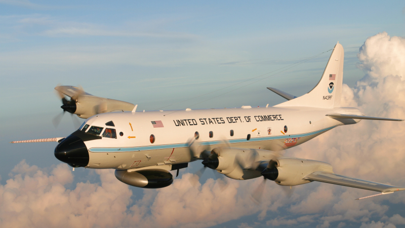 NOAA's two WP-3D Orion aircraft are best known for their role as "hurricane hunters." 
