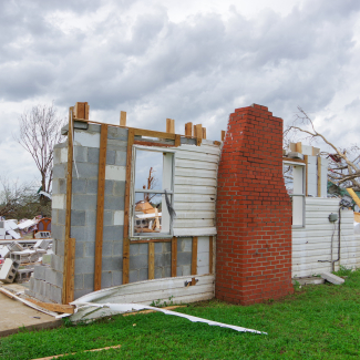 A tornado destroyed this home in Sawyerville, Alabama, on March 25, 2021. 