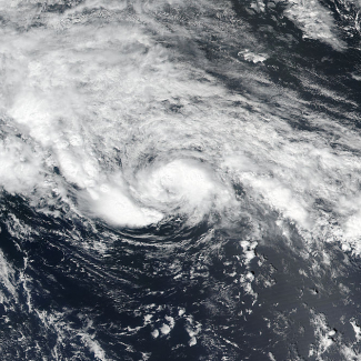 This image of Tropical Storm Arlene was captured by NOAA/NASA Suomi NPP satellite on April 20, 2017