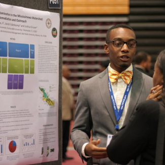 Kevin Williams, II, a master’s student at Florida A&M University, presented his research during the poster session at the NOAA EPP 7th Biennial Education and Science Forum.