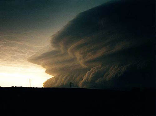 View of the 'People Chaser' derecho storm system near Fort Supply, OK. Photo by Douglas Berry, used with permission.
