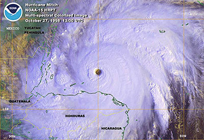 Hurricane Mitch - Considered to be the deadliest hurricane since 1780.
