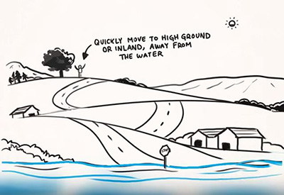 Watch this tsunami safety video to learn how to prepare for and respond to a tsunami.