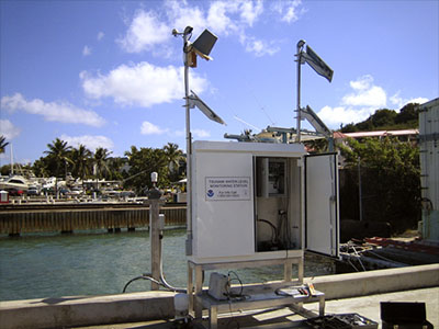 Coastal water-level station.