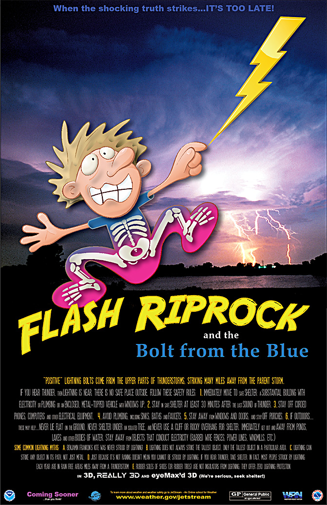 Flash Riprock and the Bolt from the Blue"-movie poster Fast Facts