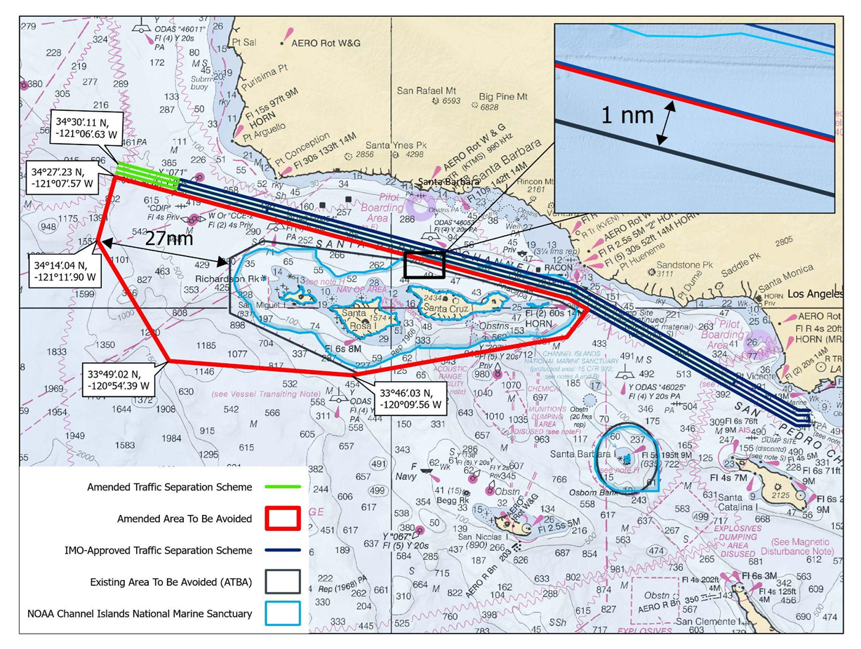 IMAGE IMO Approved Changes To Vessel Traffic Lanes In And Around NOAA Channel Islands NMS Summer 2023 