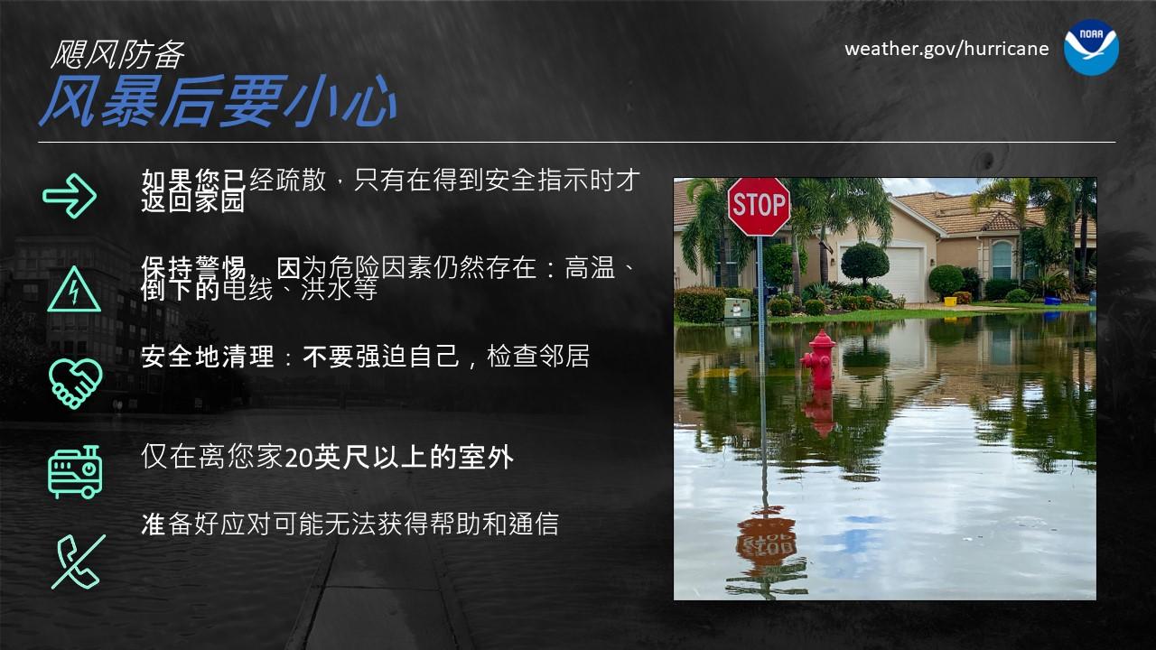 Use Caution After Storms - chinese