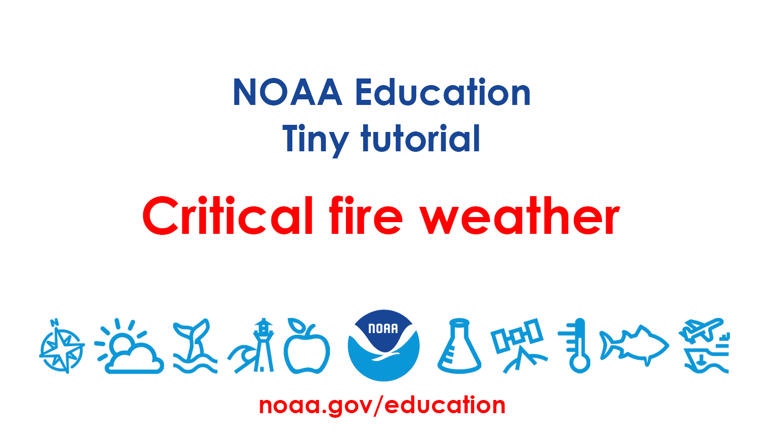 Animated tiny tutorial for accessing the critical fire weather forecast across the continental United States.