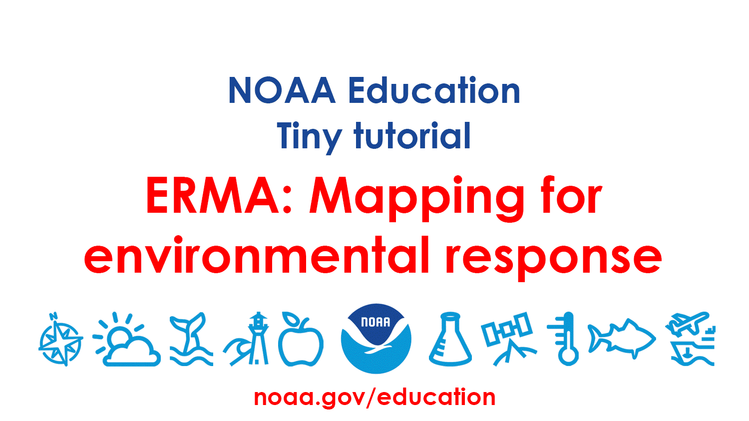 Animated tiny tutorial for accessing information from the Environmental Response Management Application (ERMA) mapping tool.