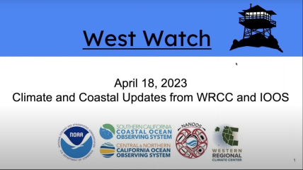 Title slide of April 2023 West Watch