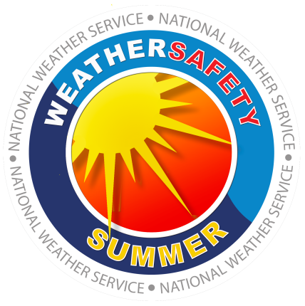 National Weather Service's summer safety campaign logo.