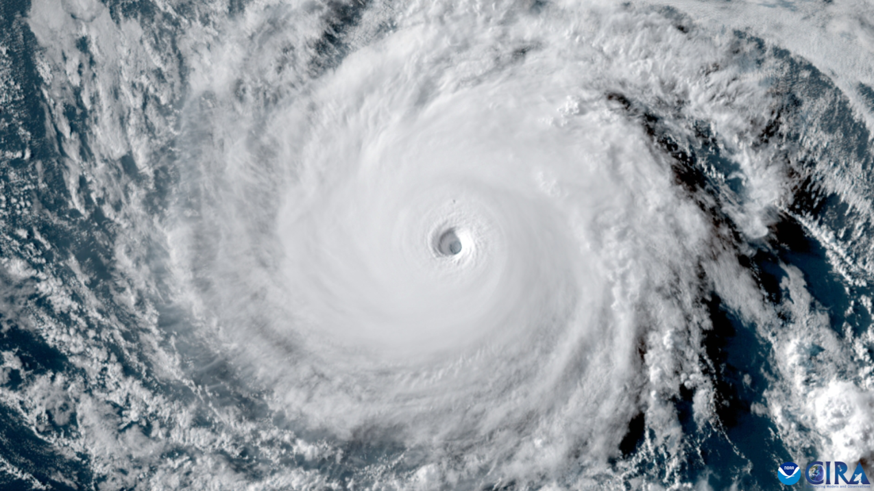 Satellite image showing Hurricane Dora, a long-lived hurricane that reached category 4, passes south of Hawaii marking the first major hurricane in the central Pacific basin since 2020. Dora played an indirect meteorological role in the devastating wildfires on the island of Maui, Hawaii. Image from NOAA’s GOES satellite, August 6, 2023.
