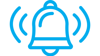 Clipart of a bell ringing.