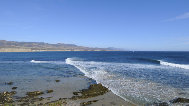 Photo showing a view of Cojo Anchorage in the proposed Chumash Heritage National Marine Sanctuary (Credit: Robert Schwemmer/NOAA).