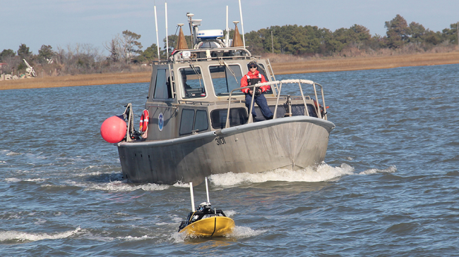 NOAA is using autonomous surface vehicles to map shallow water inlets and bays where hydrographic survey vessels are unable to reach.
