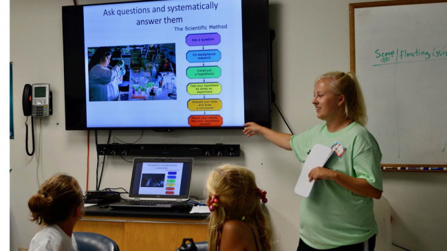 Mallory Munden, a rising senior at the University of North Carolina Wilmington, interned this summer at the Chesapeake Bay NERR in Virginia, leading marine science projects for elementary and middle school camps. She also created age-appropriate evaluations for each camp to assess students’ changes in knowledge and attitude, and conducted a longitudinal study of past campers to assess long-term impacts of participating. Mallory had the opportunity to grow as an educator while learning valuable